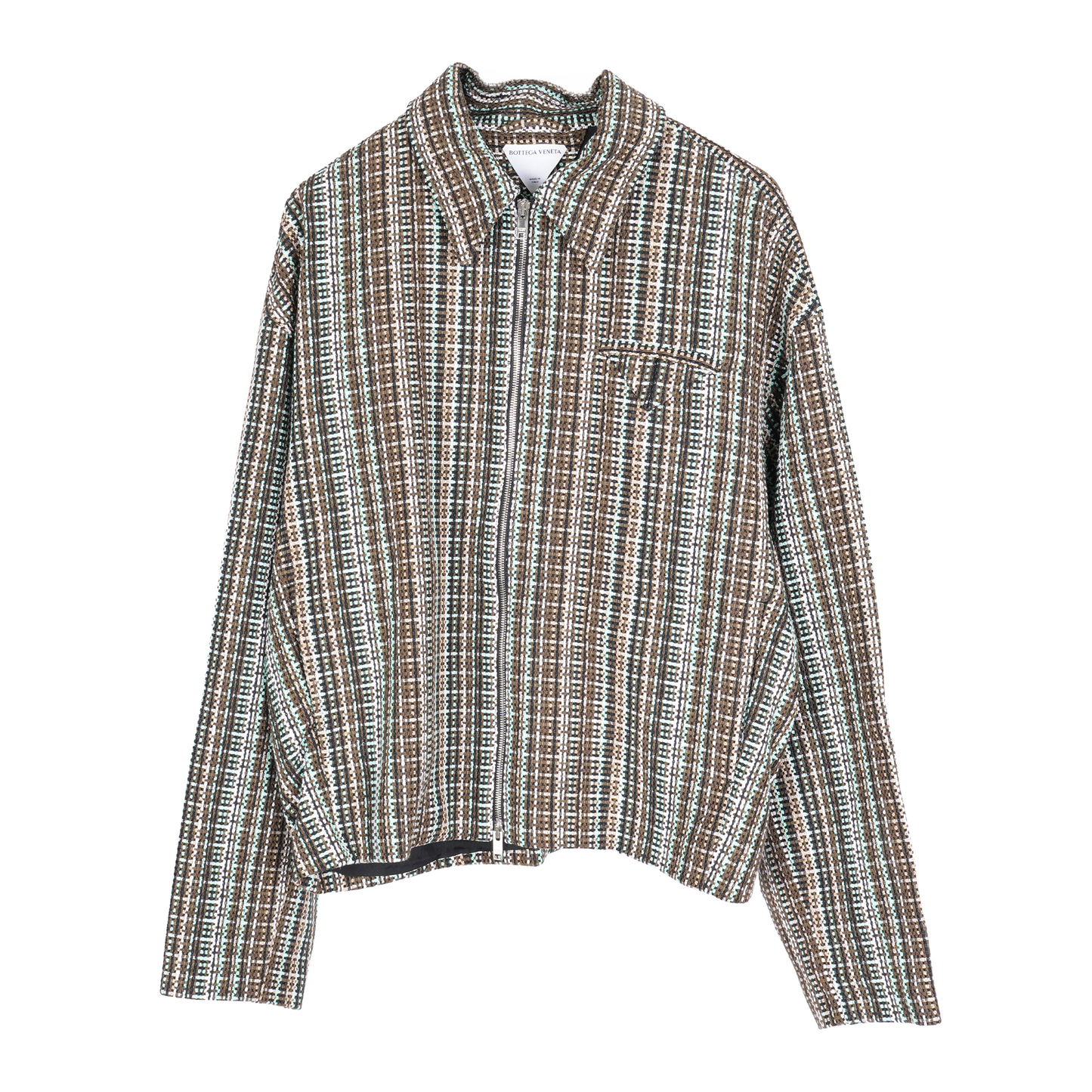 BOTTEGA VENETA CHECK KIMONO BLOUSON