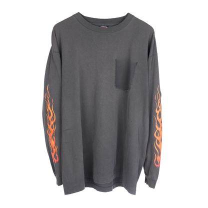 HARLEY DAVIDSON FADED FLAME POCKET T-SHIRT