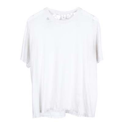 VINTAGE THRASHED BLANK WHITE TEE