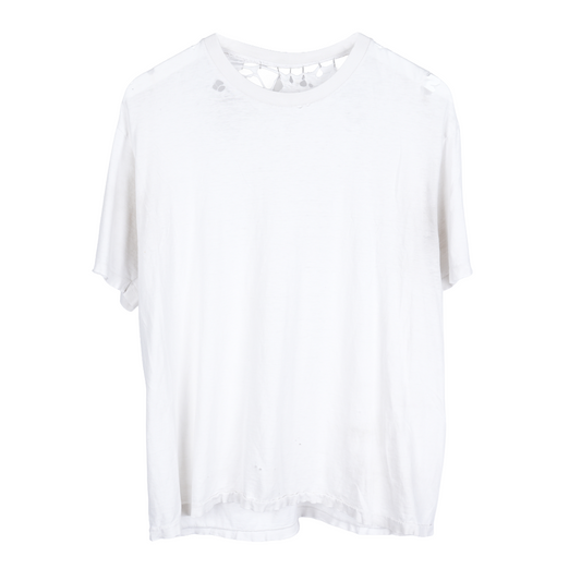 VINTAGE THRASHED BLANK WHITE TEE