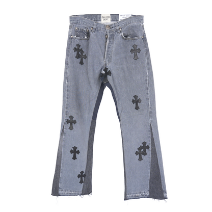 CHROME HEARTS X GALLERY DEPT. CROSS PATCH LEVI'S DENIM PANTS