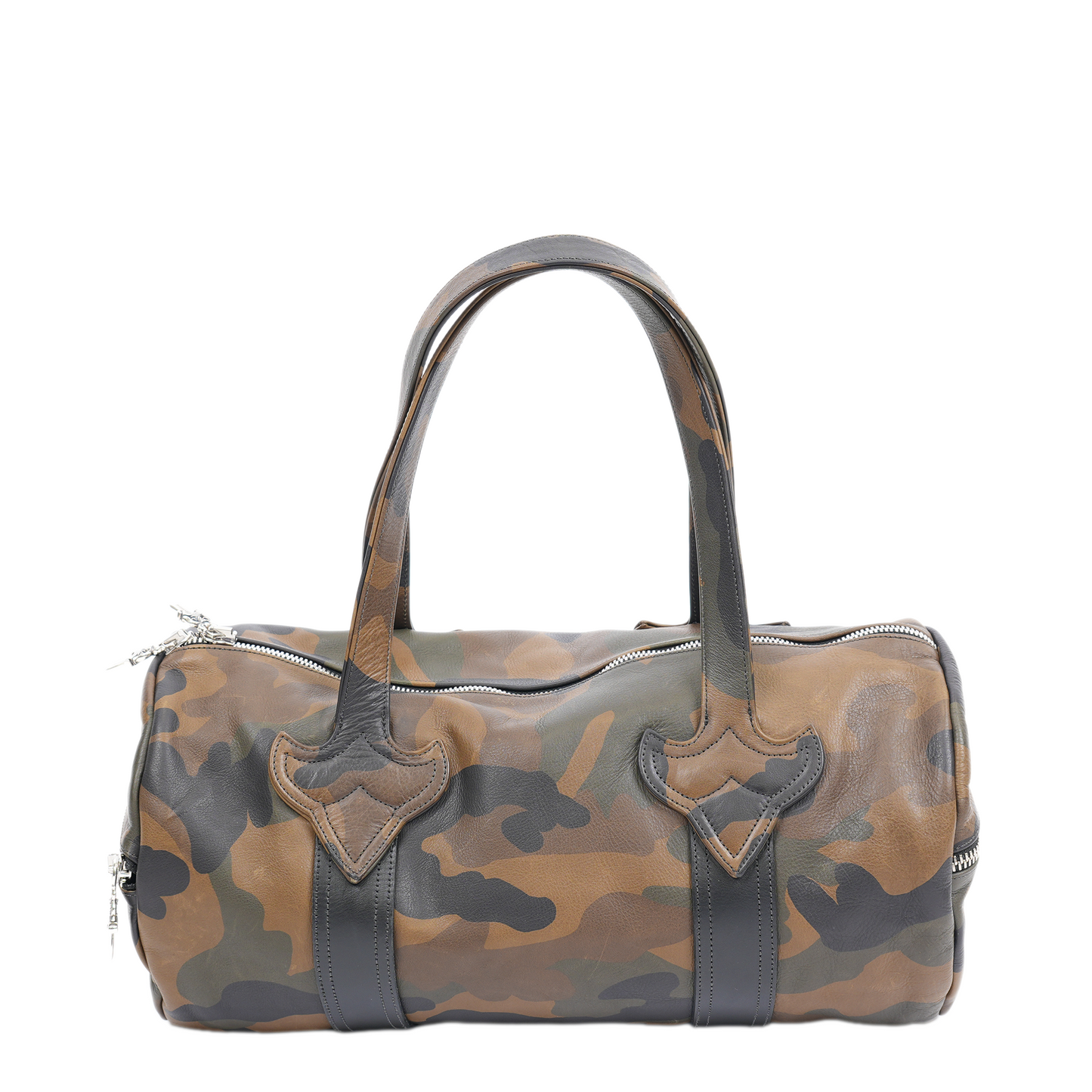 CHROME HEARTS CAMO LEATHER MINI DUFFLE