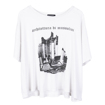 ERD ARCHITETTURA DI MUSSOLINI RIBBED SHORT SLEEVE TEE