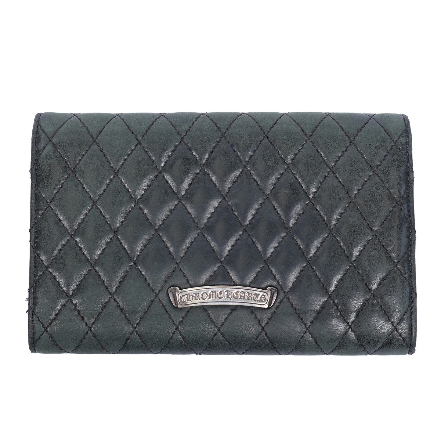 CHROME HEARTS VINTAGE QUILTED SNAP WALLET
