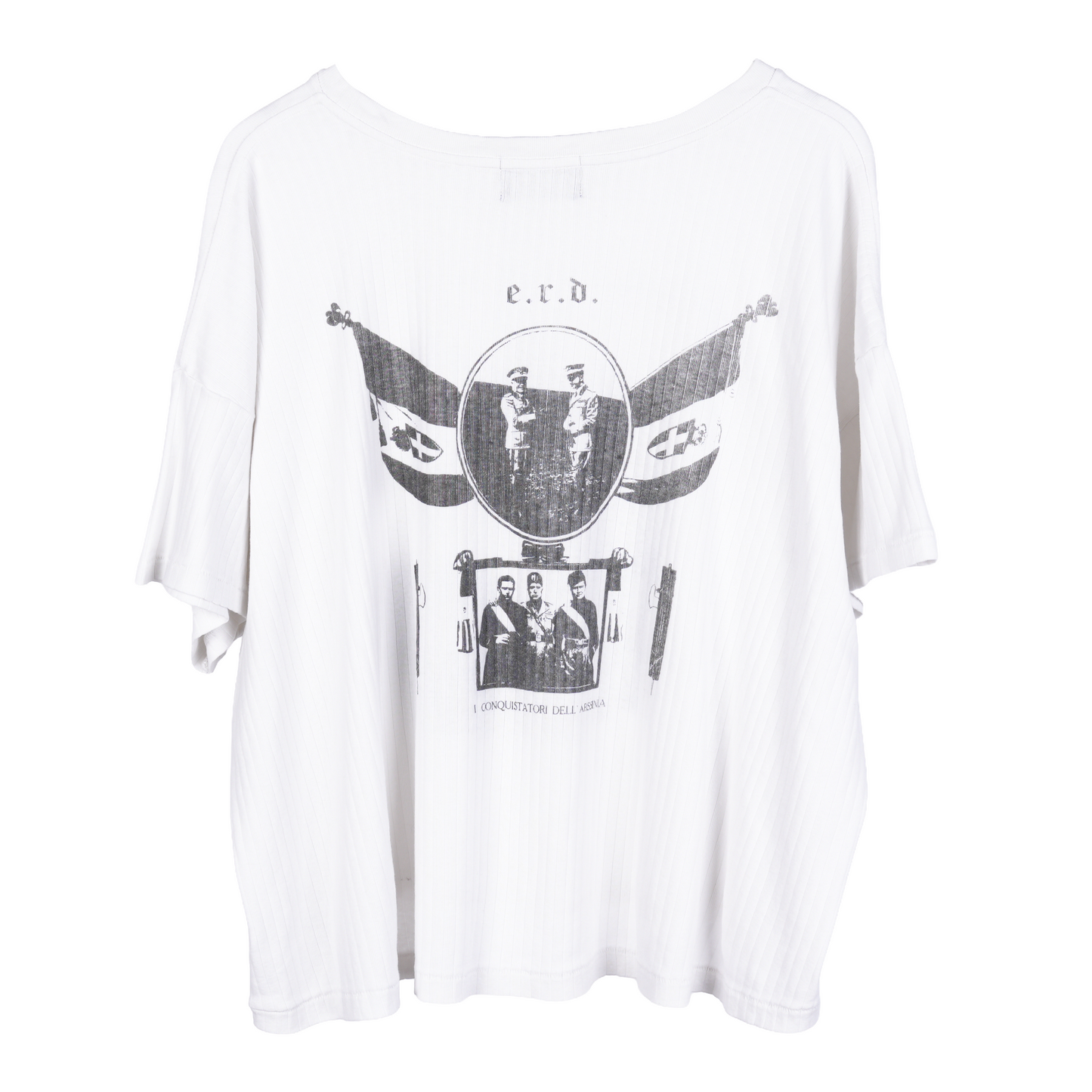 ERD ARCHITETTURA DI MUSSOLINI RIBBED SHORT SLEEVE TEE