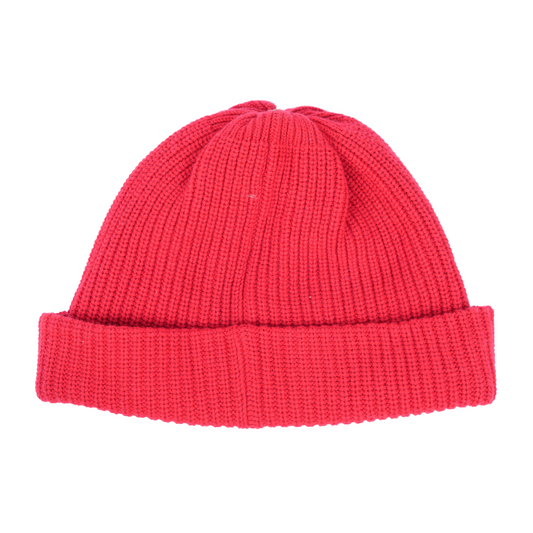 CHROME HEARTS RED TRIPLE BLACK STAR LEATHER PATCH BEANIE