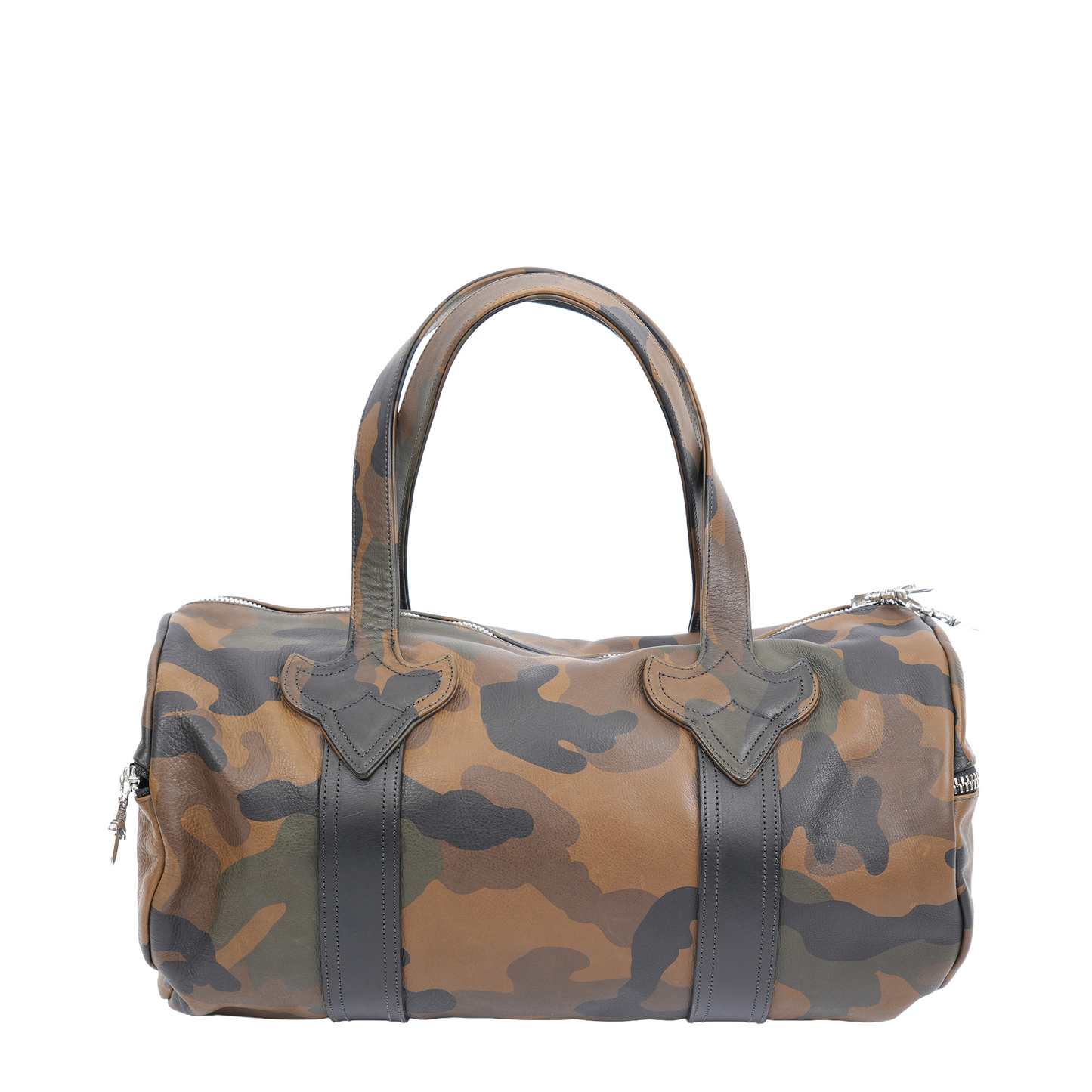 CHROME HEARTS CAMO LEATHER MINI DUFFLE