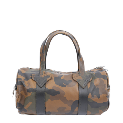 CHROME HEARTS CAMO LEATHER MINI DUFFLE