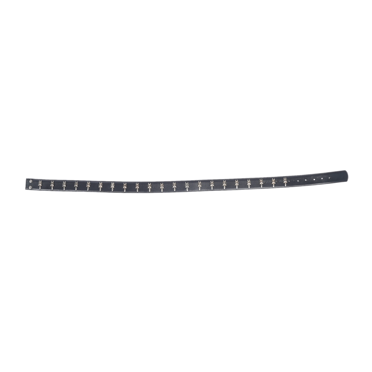 CHROME HEARTS DAGGER EMBELLISHED LEATHER BELT STRAP