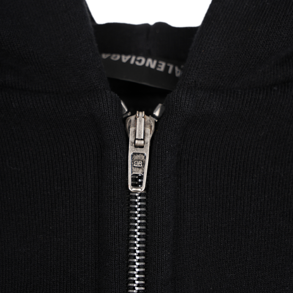 BALENCIAGA HEAVYWEIGHT LOGO ZIP UP HOODIE
