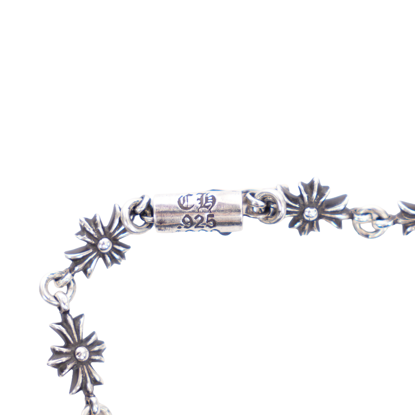 CHROME HEARTS TINY E BRACELET 12 LINK 7.5"