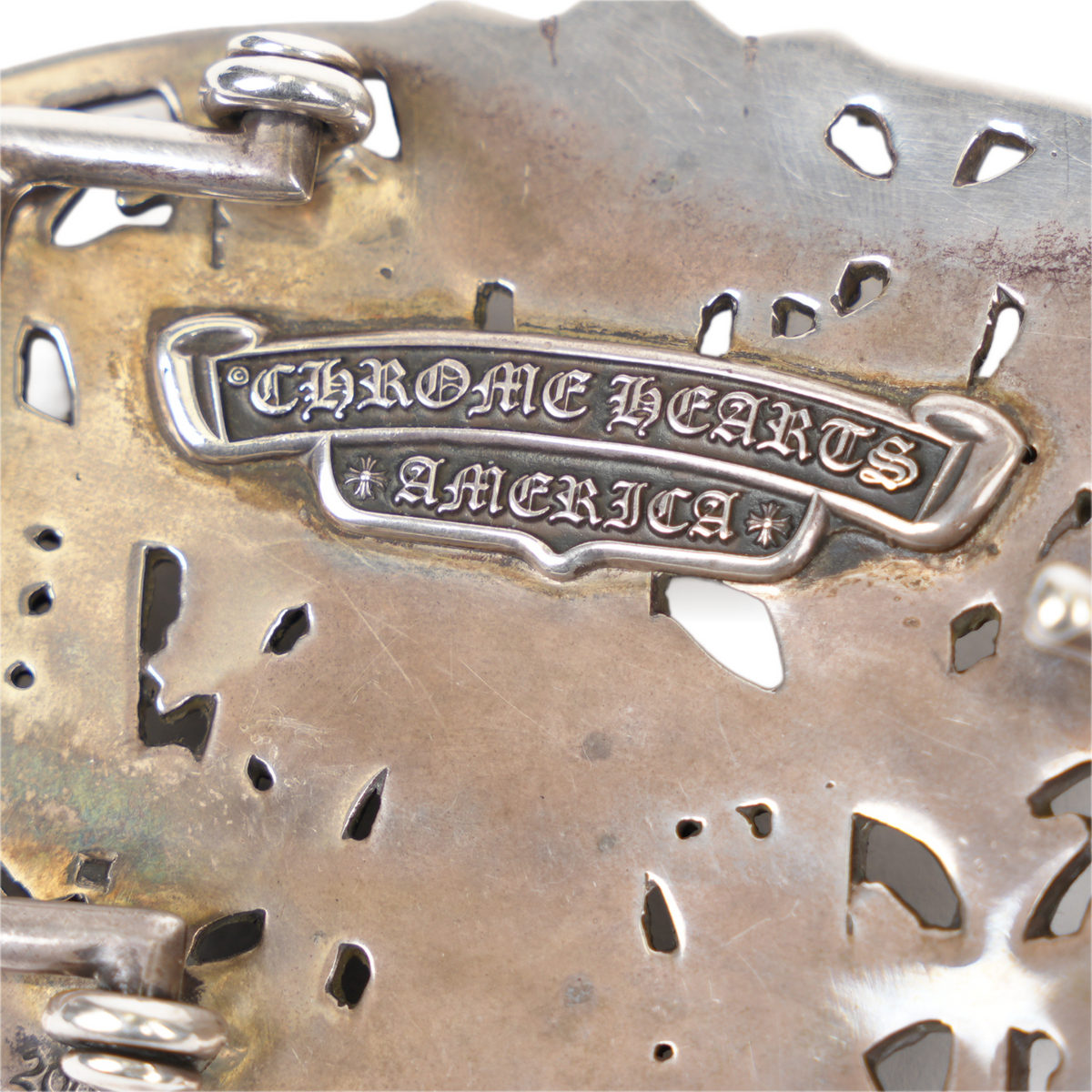 CHROME HEARTS 1.5" CEMETERY BELT BUCKLE