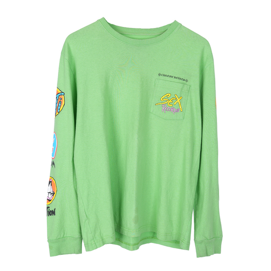 Chrome Hearts Matty Boy Green Sex Records Long Sleeve