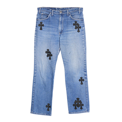 CHROME HEARTS PATCH LIGHT BLUE LEVIS 517