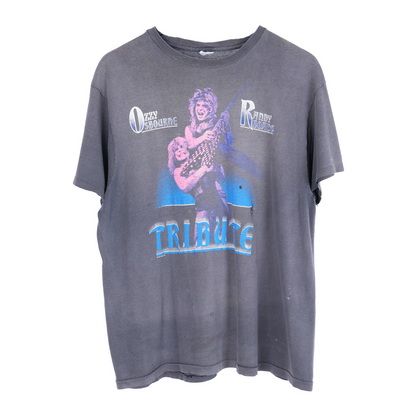 VINTAGE FADED OZZY & RANDY RHODES TRIBUTE TEE