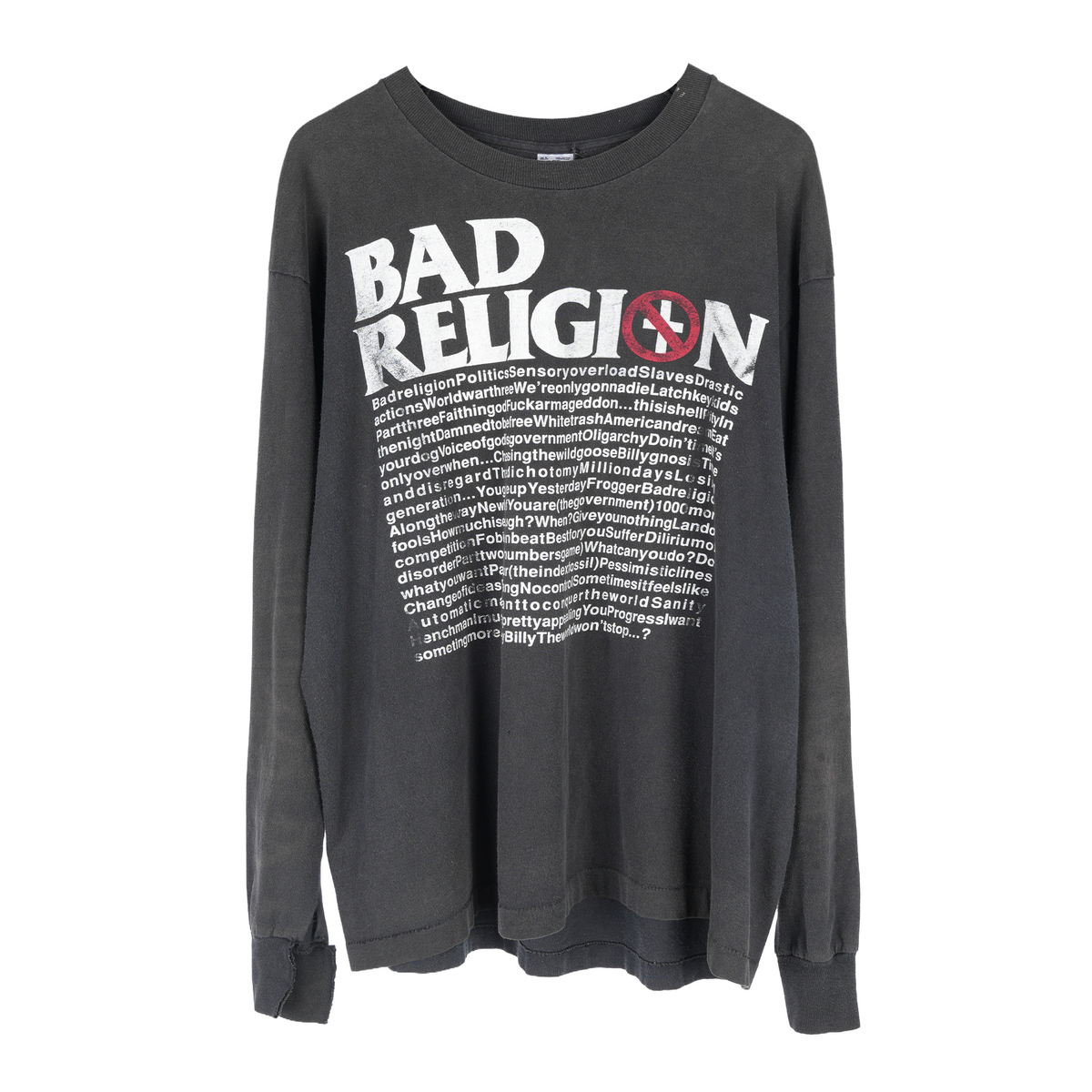 VINTAGE BAD RELIGION LONG SLEEVE TEE