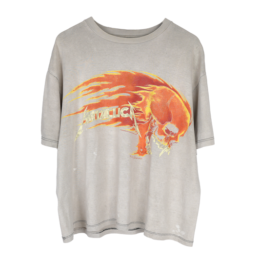 VINTAGE 1994 METALLICA FLAME SKULL TEE