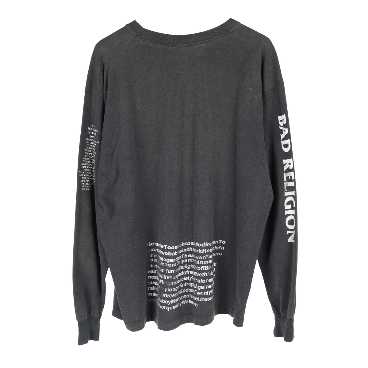 VINTAGE BAD RELIGION LONG SLEEVE TEE