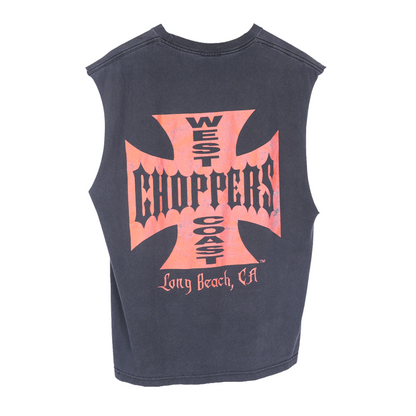 VINTAGE WEST COAST CHOPPERS CFL RED LOGO CUT OFF