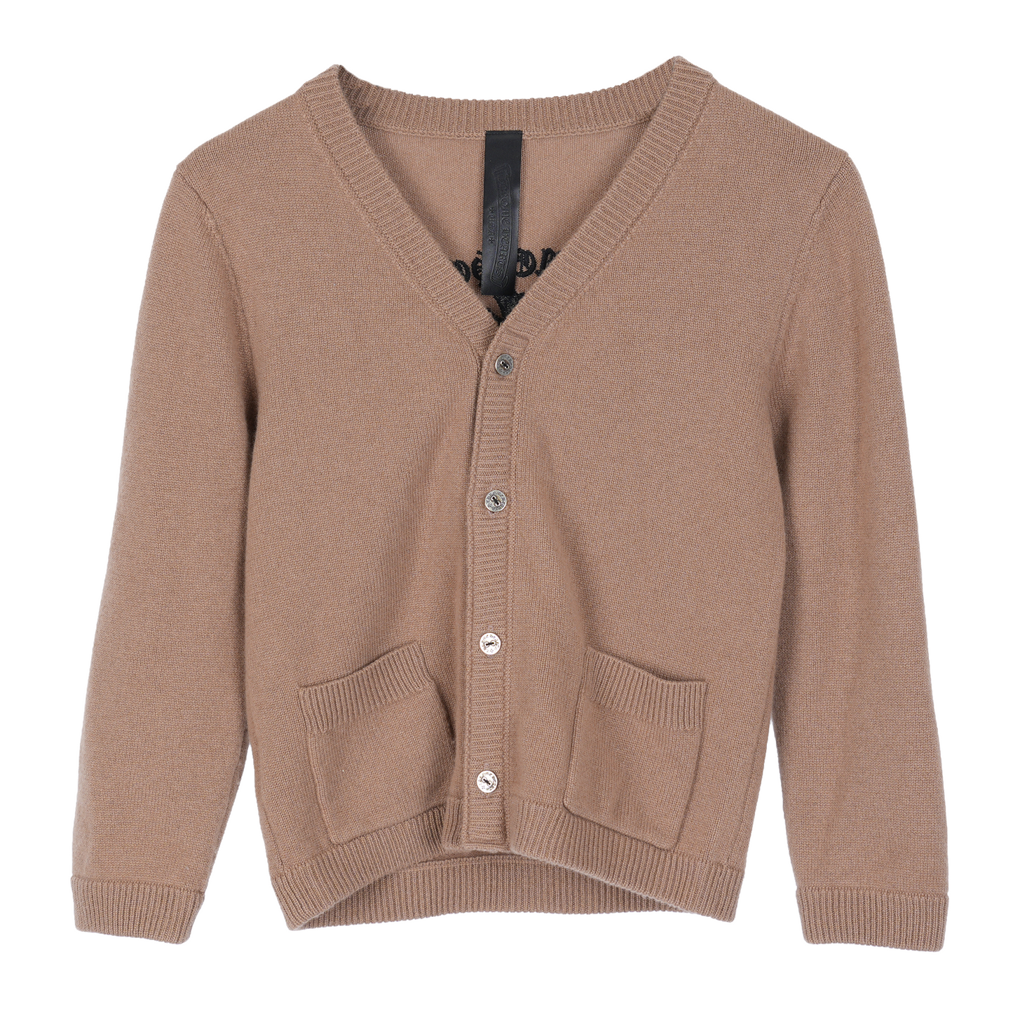 CHROME HEARTS EMBRODIERED TRIPLE CROSS CASHMERE CARDIGAN
