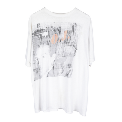 VINTAGE FADED OJ BRONCO WHITE TEE