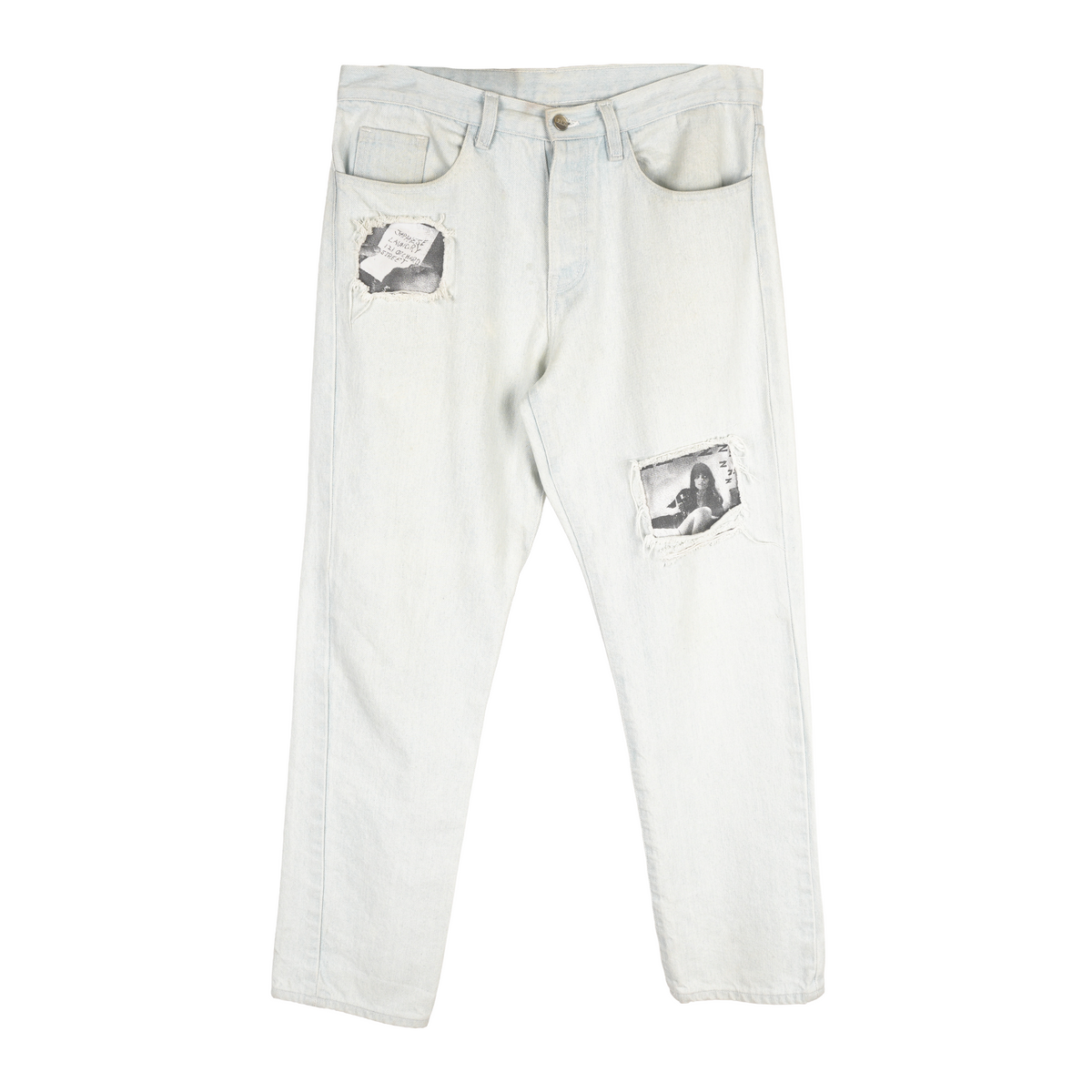 ENFANTS RICHES DÉPRIMÉS ERD LIGHT WASH PATCHWORK DENIM