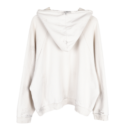 ALEXANDER DIGENOVA WHITE DISTRESSED REPENT HOODIE