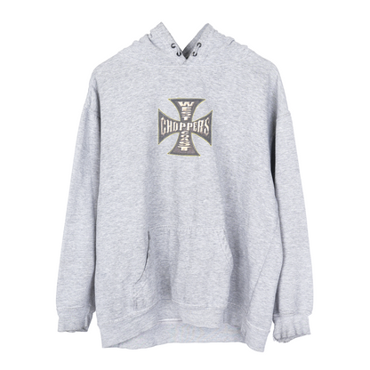 VINTAGE GRAY WCC WEST COAST CHOPPERS HOODIE