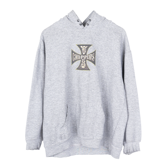 VINTAGE GRAY WCC WEST COAST CHOPPERS HOODIE