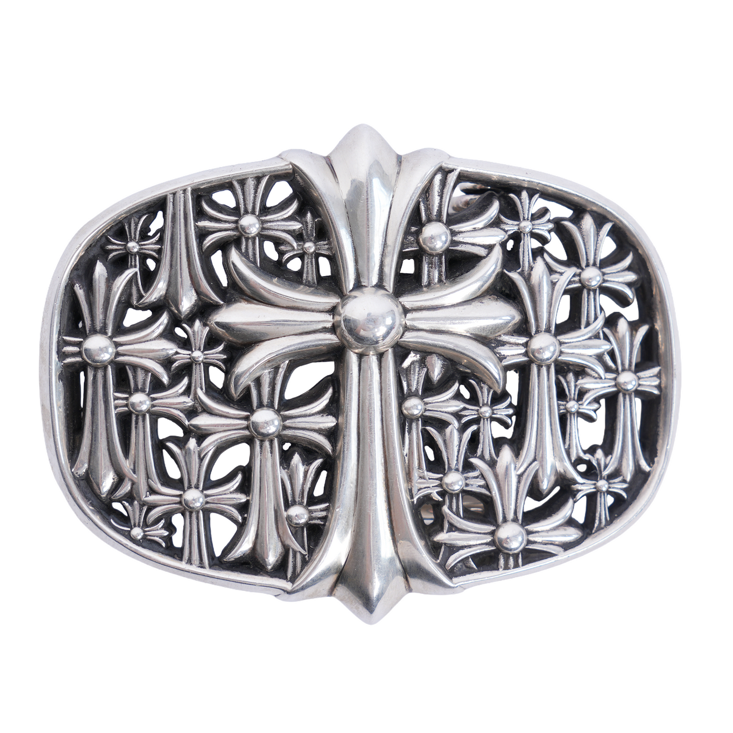 SILVER CEMETERY BUCKLE