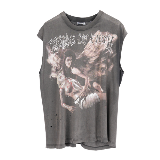VINTAGE CRADLE OF FILTH TOTAL FUCKING DARKNESS CUTOFF TEE