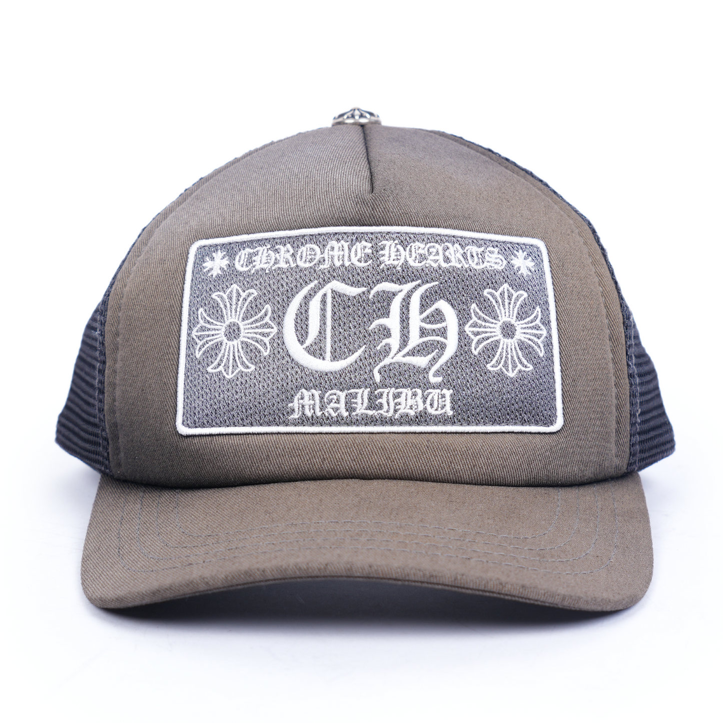CHROME HEARTS SUN FADED MALIBU TRUCKER HAT