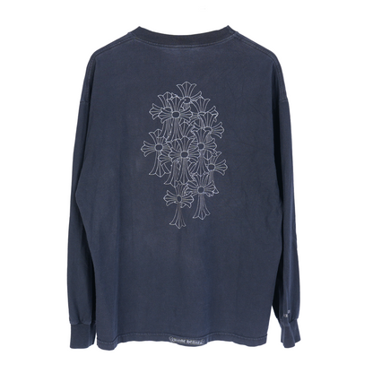 CHROME HEARTS VINTAGE CEMETERY LONG SLEEVE POCKET T-SHIRT
