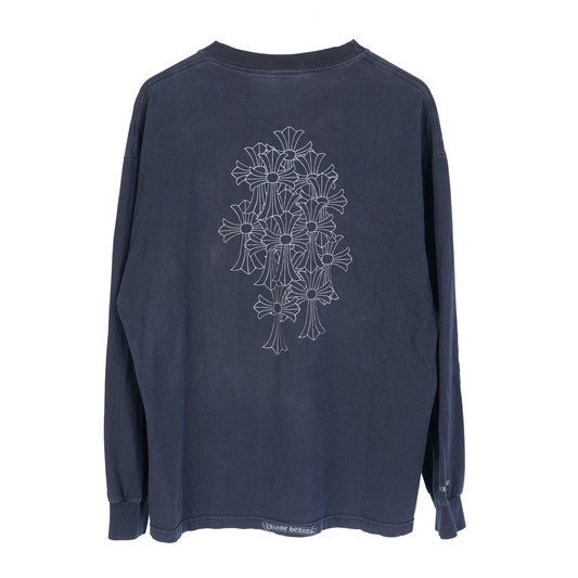 CHROME HEARTS VINTAGE CEMETERY LONG SLEEVE POCKET T-SHIRT