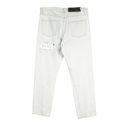 ENFANTS RICHES DÉPRIMÉS ERD LIGHT WASH PATCHWORK DENIM
