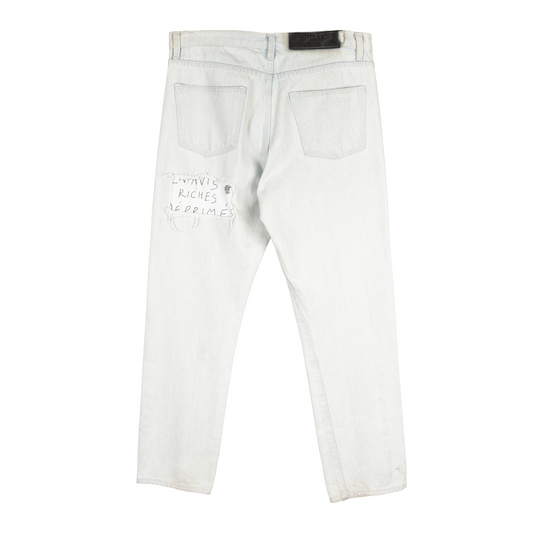 ENFANTS RICHES DÉPRIMÉS ERD LIGHT WASH PATCHWORK DENIM