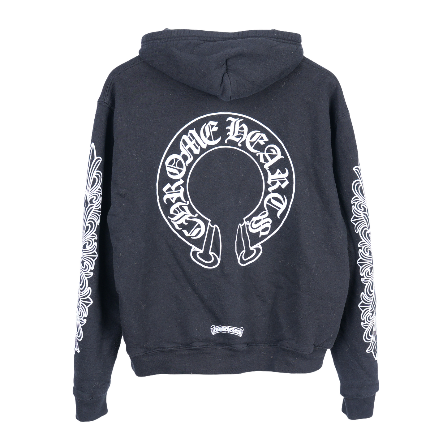 FLORAL HORSESHOE ZIP UP THERMAL HOODIE