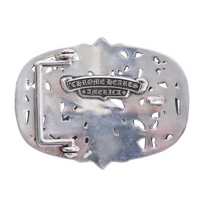 SILVER CEMETERY BUCKLE