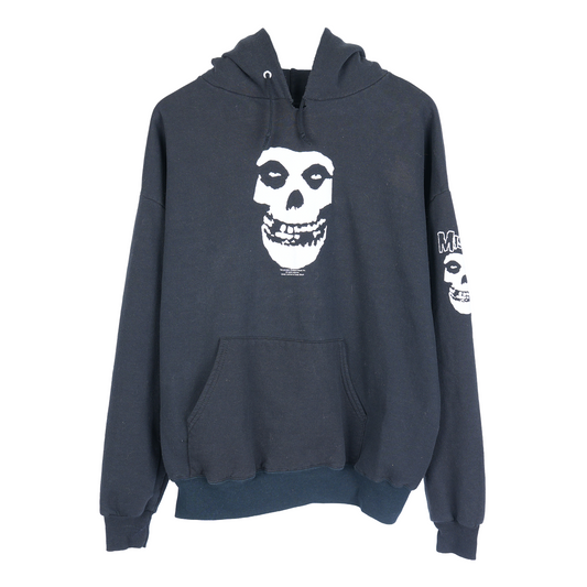 VINTAGE MISFITS SKULL BLACK HOODIE
