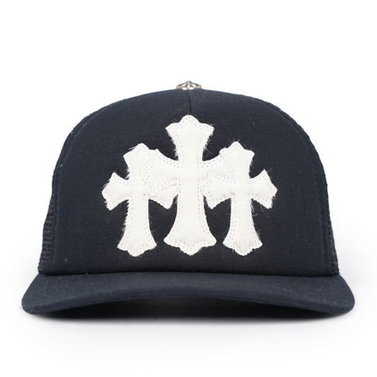 CHROME HEARTS PONY HAIR TRUCKER HAT