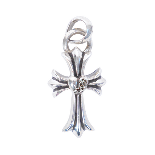 CHROME HEARTS HEART CROSS PENDENT