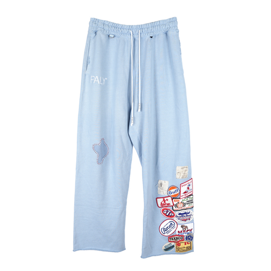 PALY HOLLYWOOD BLUE PATCH SWEATPANTS