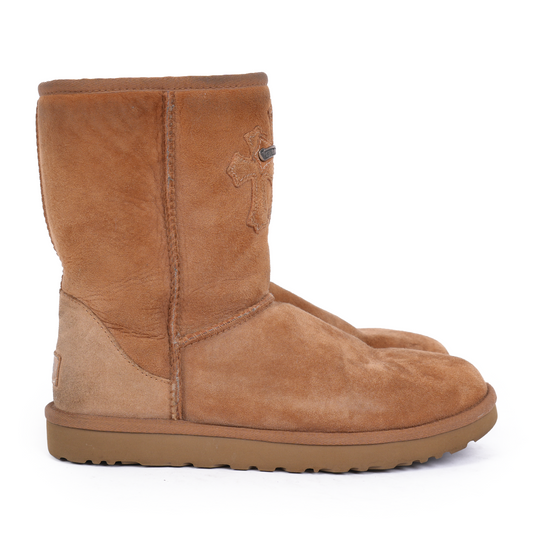CHROME HEARTS BEIGE TRIPLE CROSS UGGS SIZE 9 USED