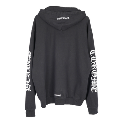 CHROME HEARTS SCRIPT LOGO SLEEVE PULL OVER HOODIE