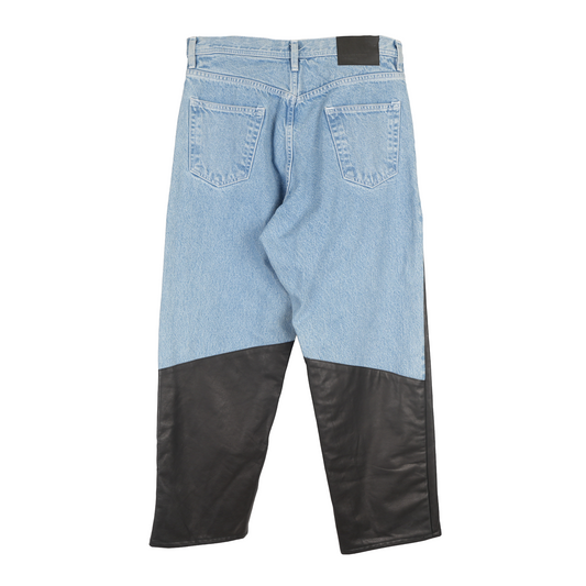 ENFANTS RICHES DÉPRIMÉS ERD LEATHER DENIM CARPENTER PANTS