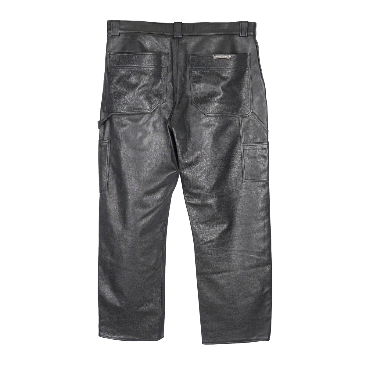 CHROME HEARTS FULL LEATHER DOUBLE KNEE CARPENTERS