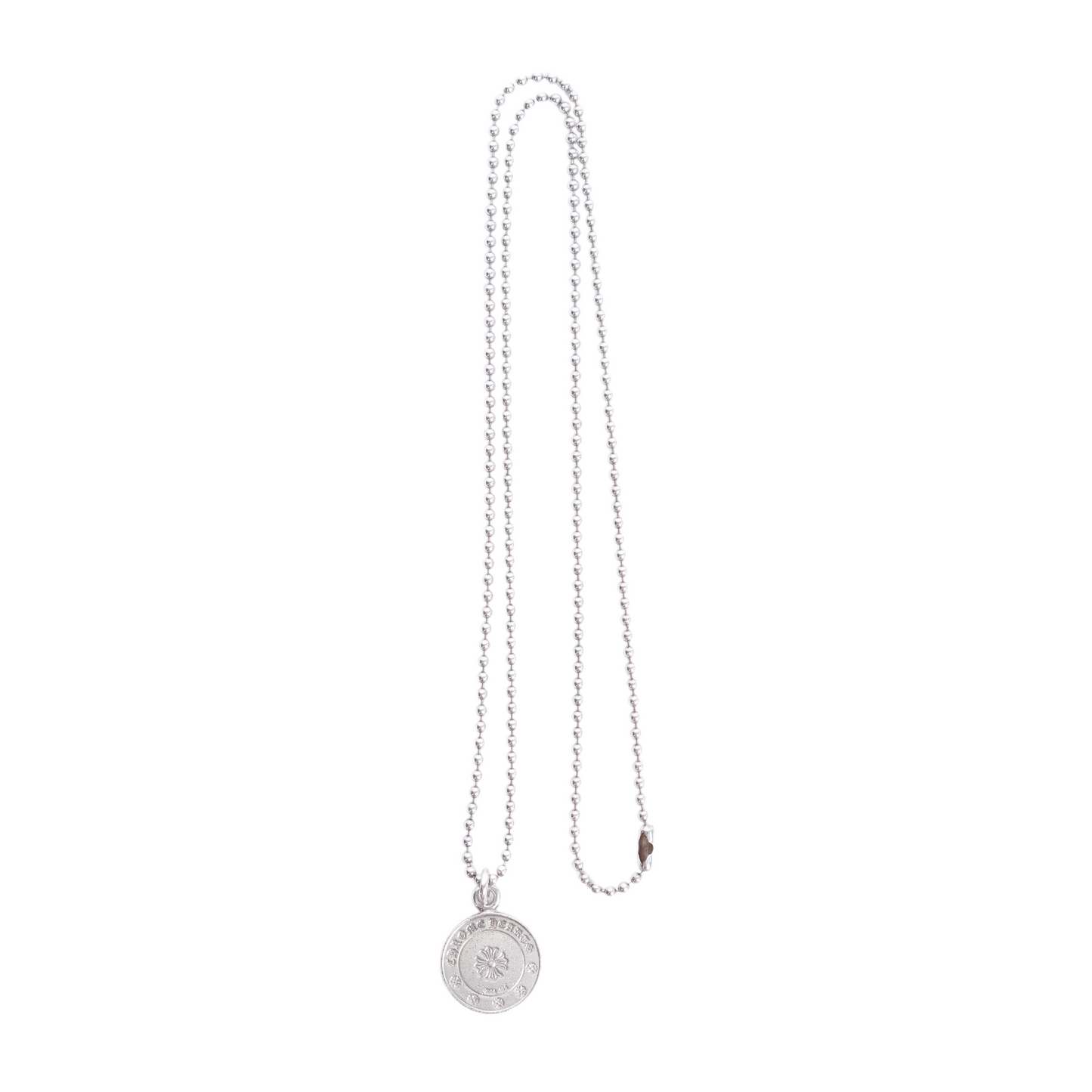 CHROME HEARTS ANGEL MEDALLION NECKLACE WITH PAVÉ DIAMONDS