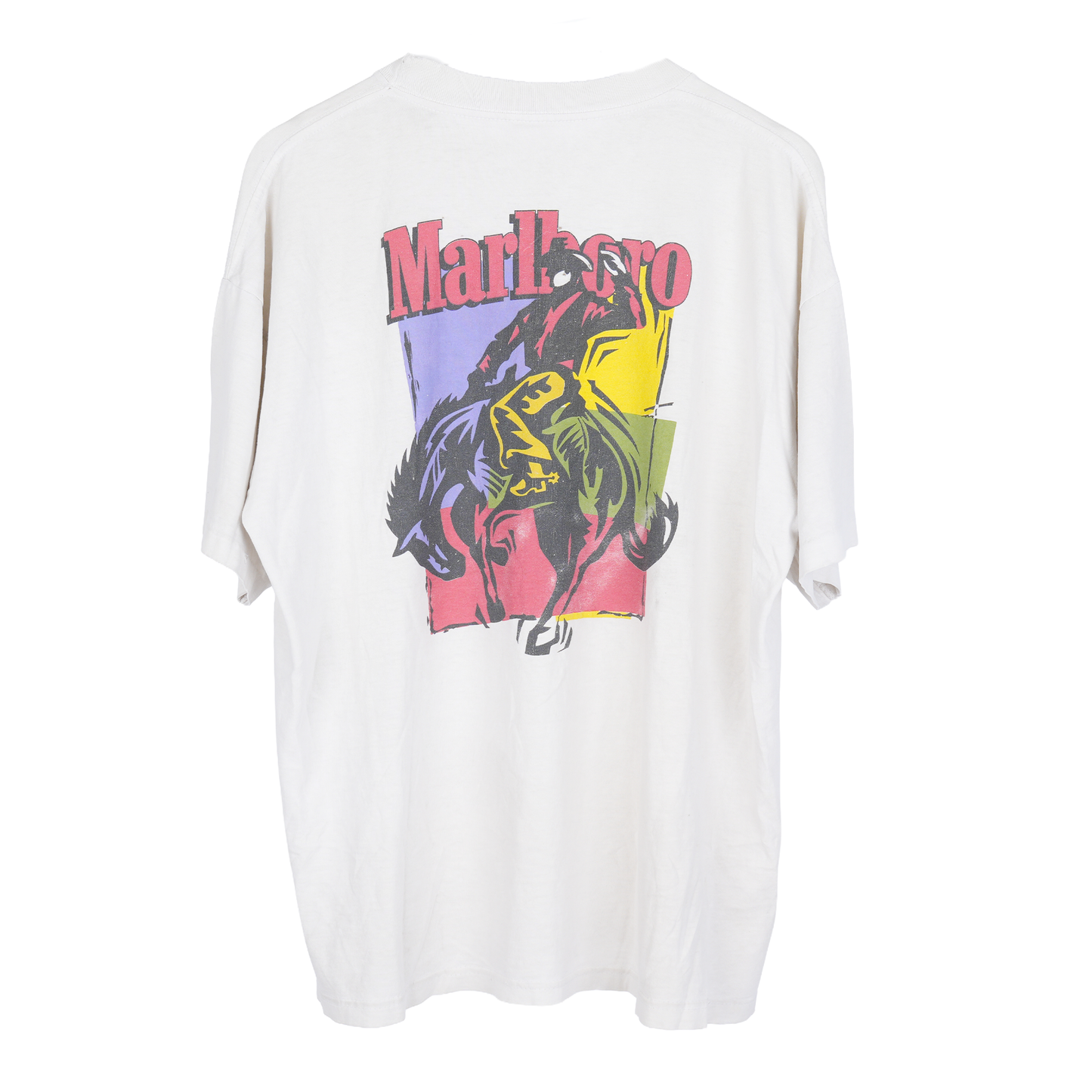 MARLBORO DISTRESSED WHITE T-SHIRT