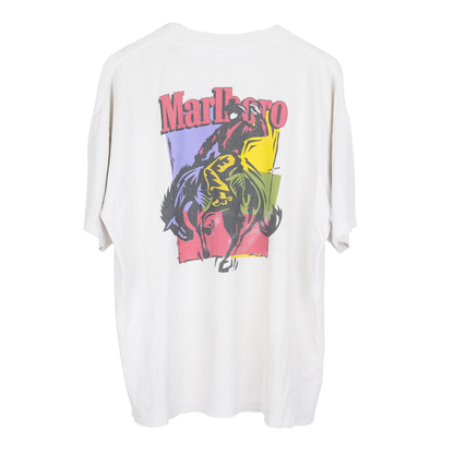MARLBORO DISTRESSED WHITE T-SHIRT