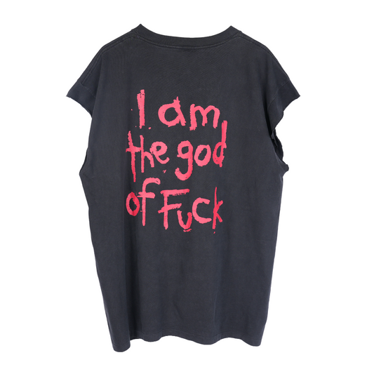 VINTAGE 1994 MARILYN MANSON ‘I AM THE GOD OF FUCK’ CUT OFF BAND TEE